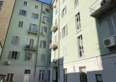 Lavori facciata cortile interno completati