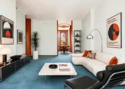 Ristrutturazione camera da letto padronale parquet e infissi legno Milano